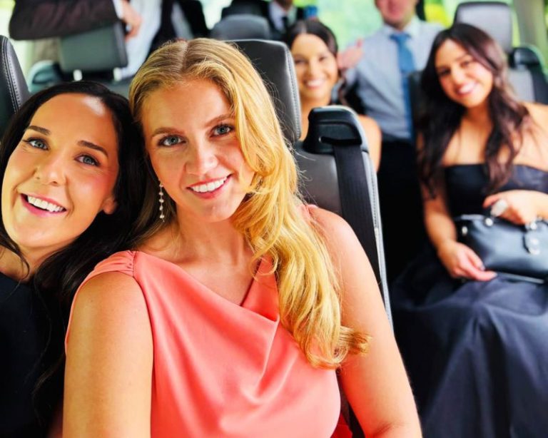 Happy customer riding with Easy Maxi Cabs